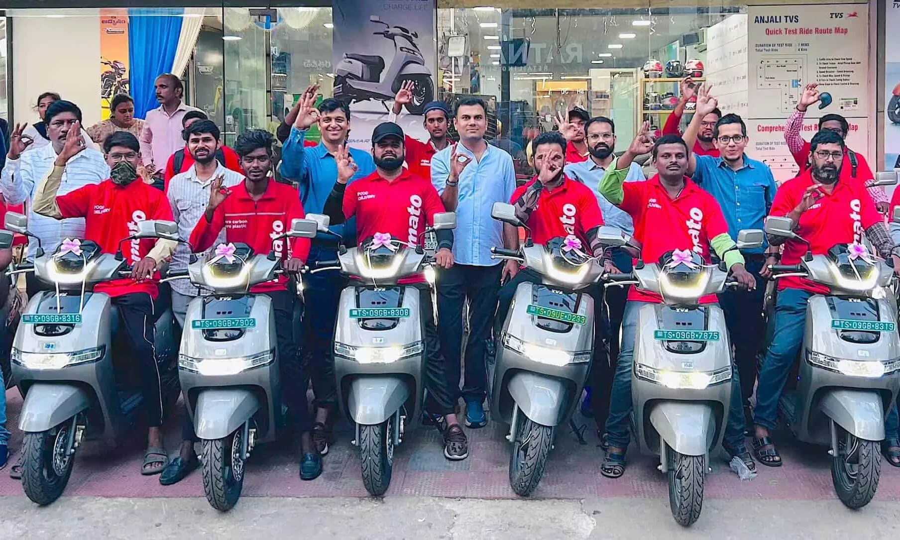 TVS Motor partners Zomato for Green LastMile Delivery Revolution