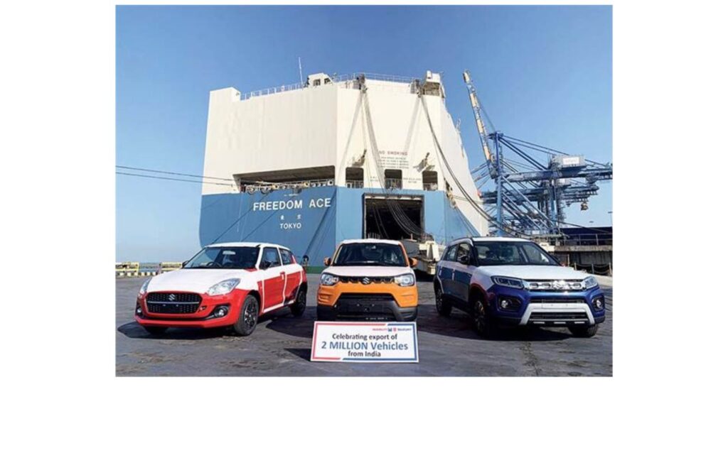 Passenger Vehicle Exports Rose 2% in the Second Quarter, Led by Maruti Suzuki