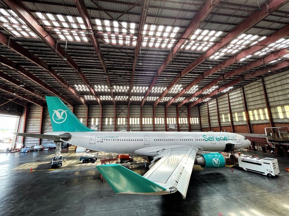 Engineering at SriLankan Airlines on a Roll With C-check for SereneAir