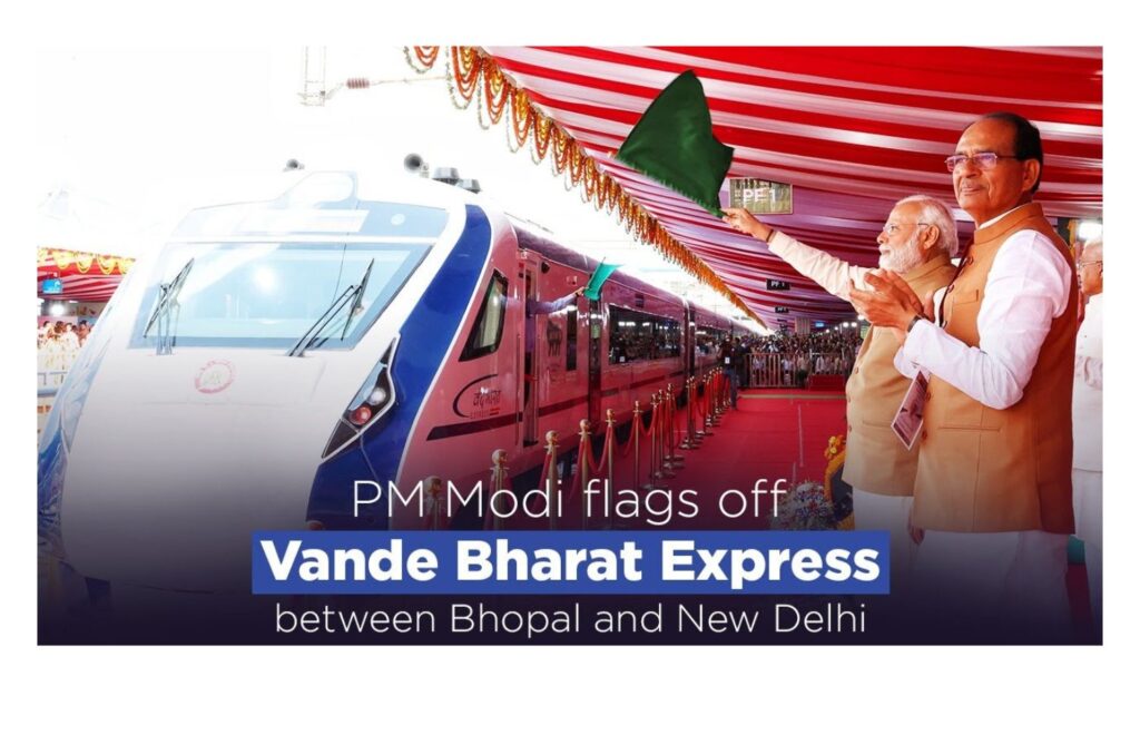 PM Modi Flags Off the Bhopal-Delhi Vande Bharat Express on April 1