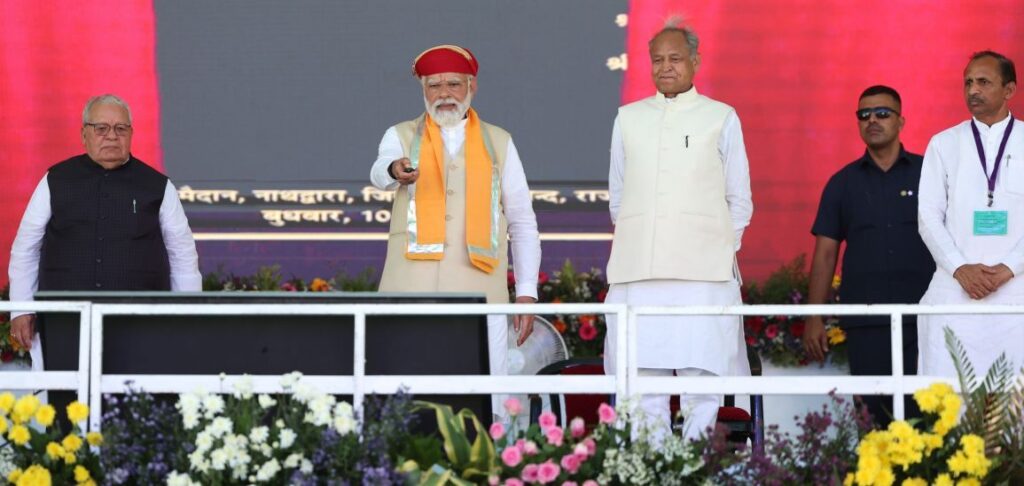 PM Lays Foundation Stone for Road Construction Projects in Rajasthan