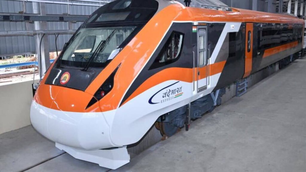 New orange-gray Vande Bharat Express debuts on tracks