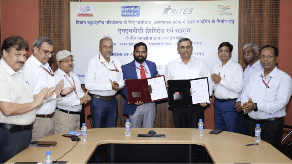 NHPC and RITES collaborate for Dibang project railway siding