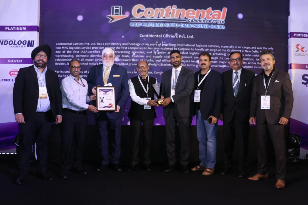 Continental Carriers receives prestigious Air Cargo Award