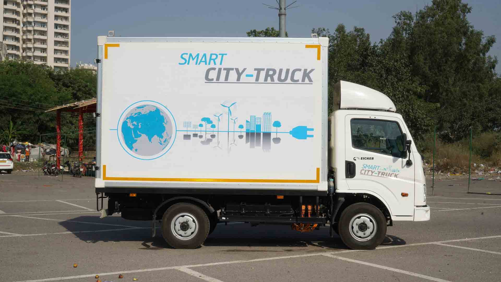 Eicher to display Indias first 55T EV truck at Bharat Mobility Expo 2024