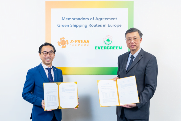 Evergreen Marine partners with X-Press Feeders to pioneer green shipping routes in Europe