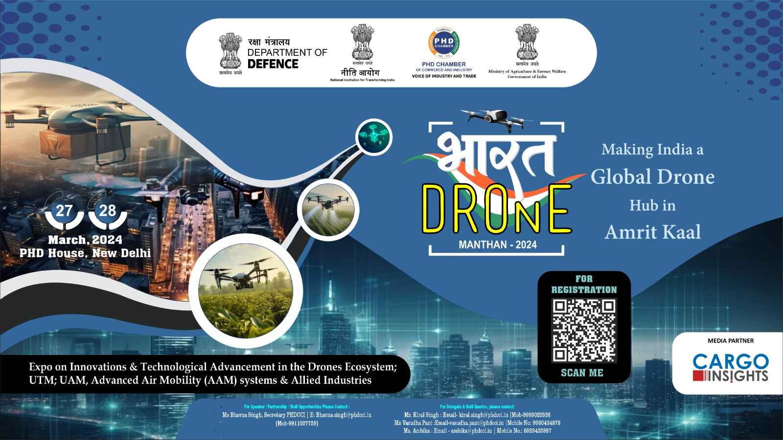 Bharat Drone Manthan 2024: Advancing India's position in global drone technology