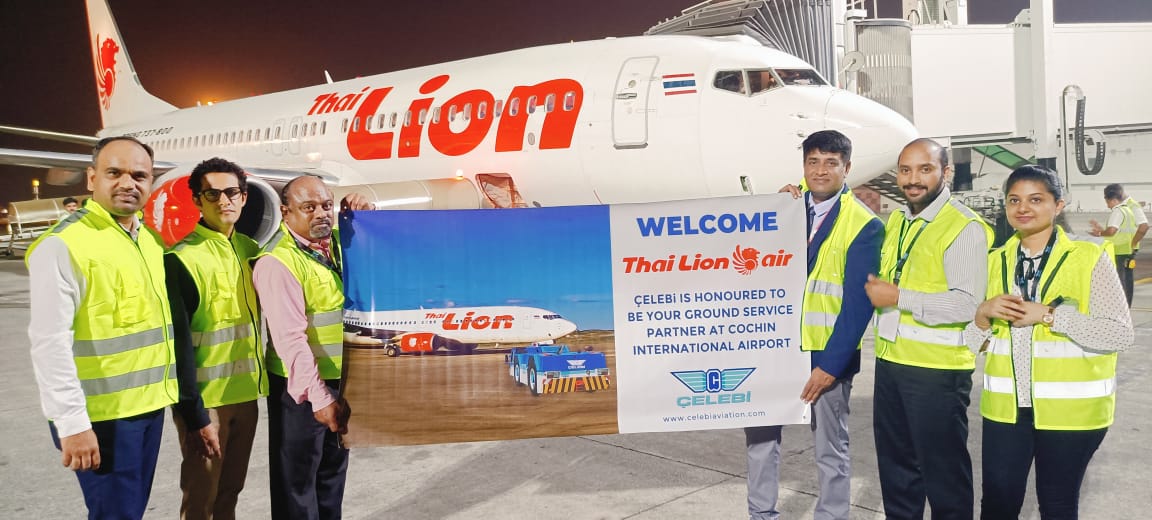 Thai Lion Air extends ground handling partnership with elebi India for Cochin operations