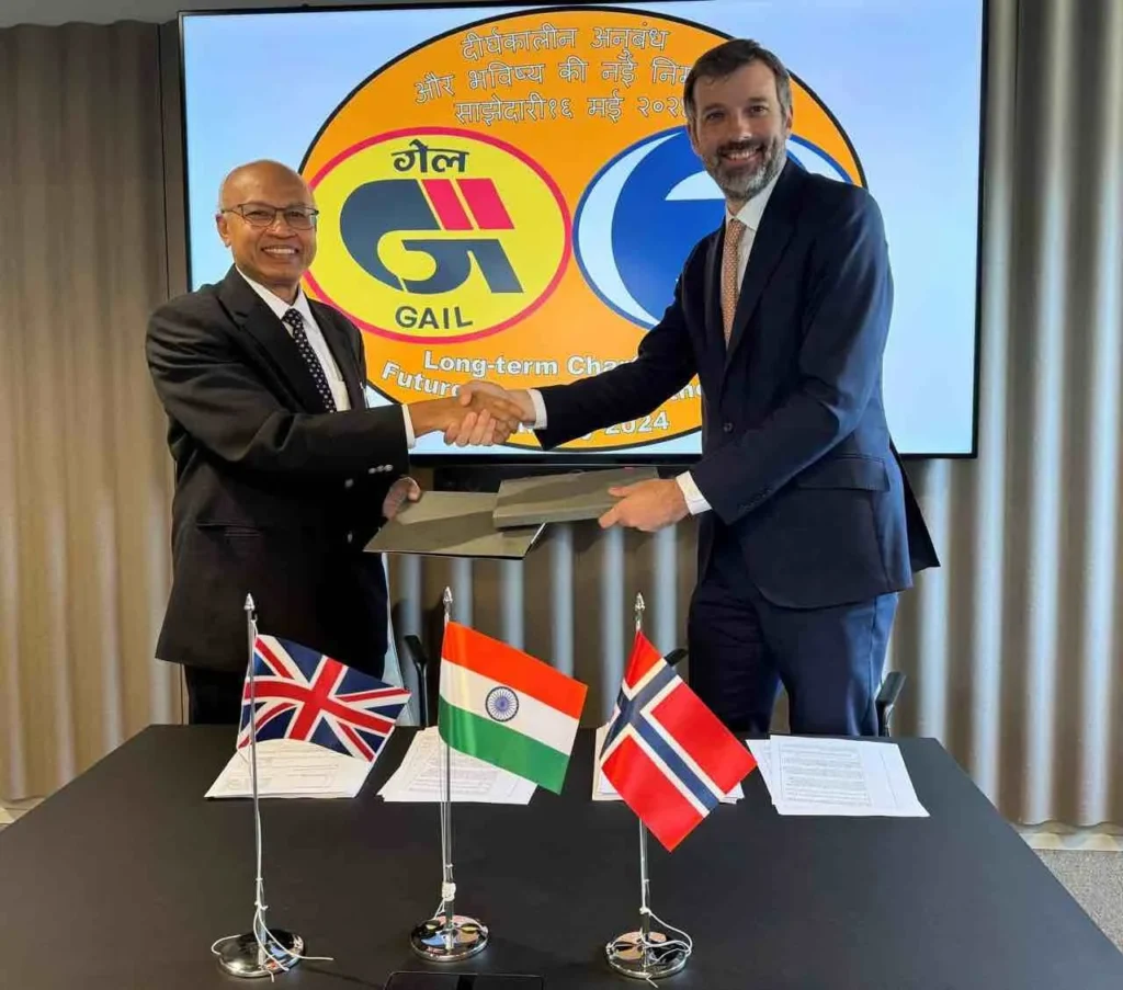 GAIL signs a 14-year charter with CoolCo for a new LNG carrier