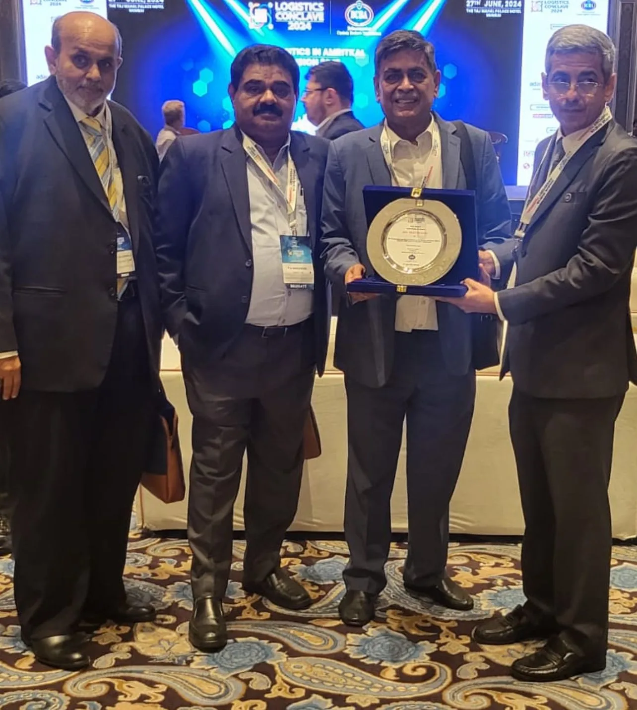 C K Govil honoured by BCBA President at Mumbai conclave