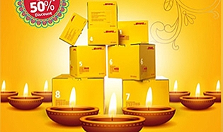 DHL Express offers up to 50% off on Diwali shipments