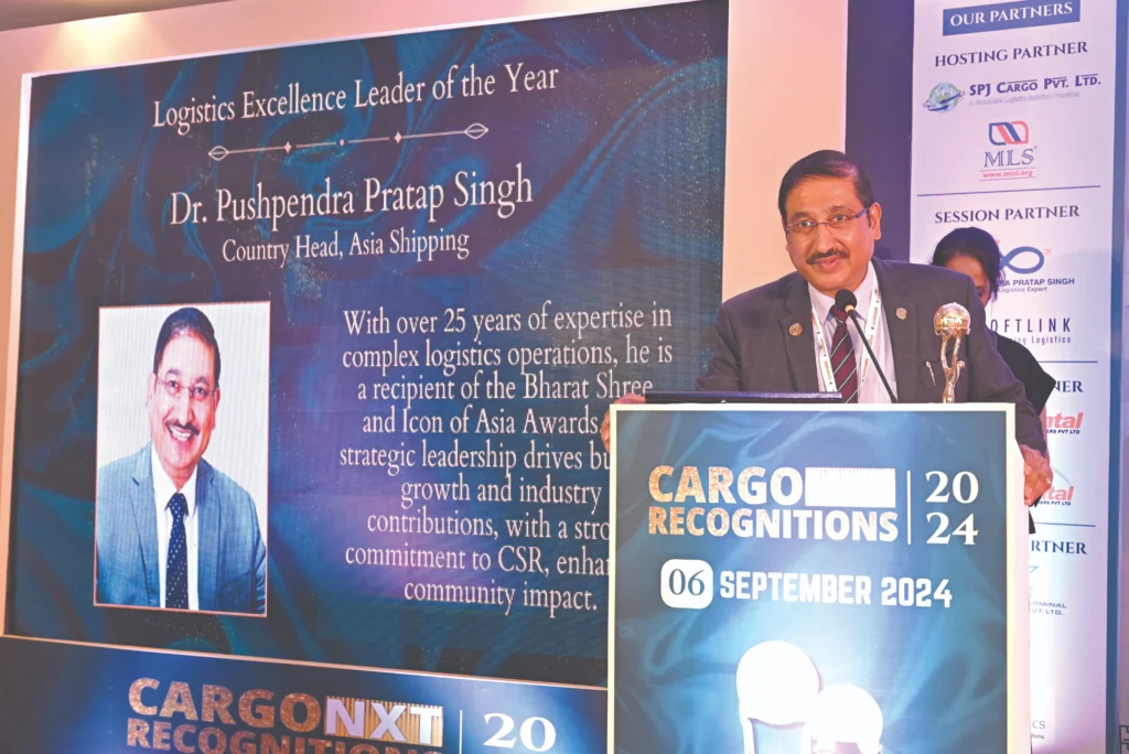 Dr. Singh recognized as “Logistics Excellence Leader of the Year”