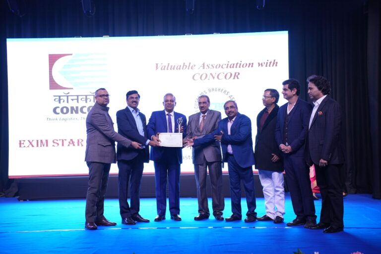 DCBA honoured with CONCOR Exim Star Award 