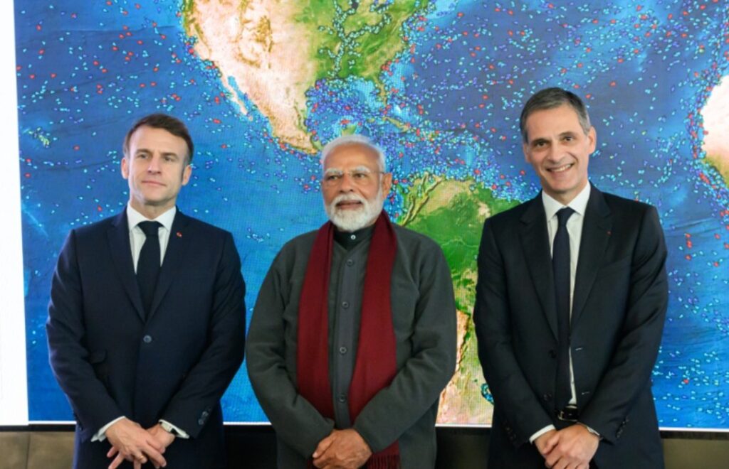 PM Modi and Macron visit CMA CGM headquarters in Marseille