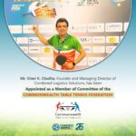 Vinet K. Chadha joins Commonwealth Table Tennis Federation committee