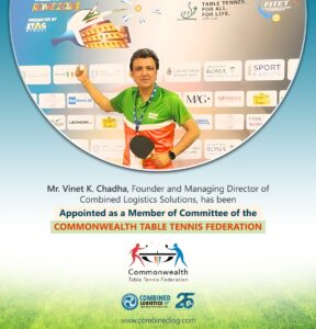 Vinet K. Chadha joins Commonwealth Table Tennis Federation committee