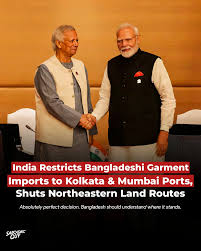 India restricts Bangladesh RMG imports to Kolkata and Nhava Sheva ports 1 India restricts Bangladesh RMG imports to Kolkata and Nhava Sheva ports