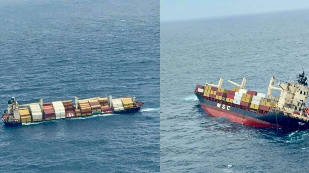 Cargo ship MSC Elsa 3 capsises off Kochi; rescue ops ongoing 1 Cargo ship MSC Elsa 3 capsises off Kochi; rescue ops ongoing