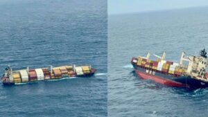 Cargo ship MSC Elsa 3 capsises off Kochi; rescue ops ongoing
