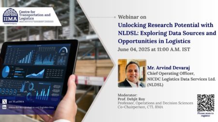 IIM Ahmedabad, NLDS spotlight AI-ready logistics data at research webinar