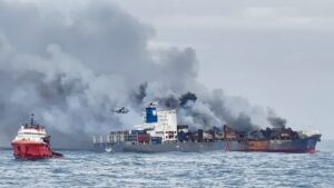 Indian Navy executes daring aerial salvage operation on MV Wan Hai 503