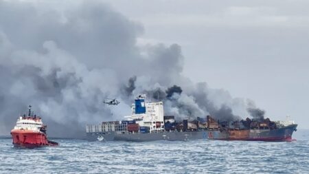 Indian Navy executes daring aerial salvage operation on MV Wan Hai 503