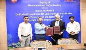 Indian Railways adopts AI for train safety, signs MoU with DFCCIL