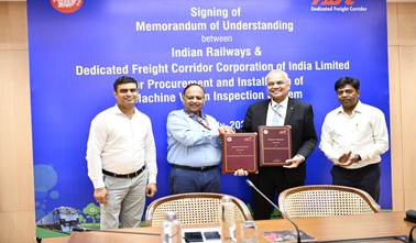 Indian Railways adopts AI for train safety, signs MoU with DFCCIL