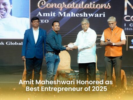 Softlink Global CEO Amit Maheshwari honoured with Best Entrepreneur award