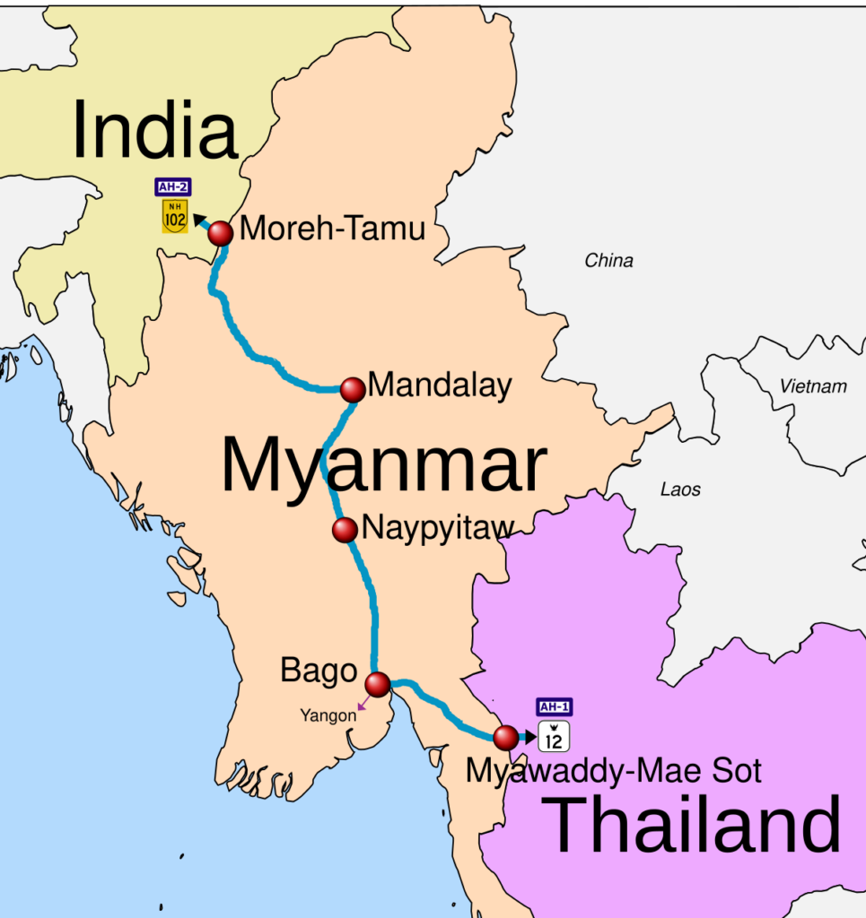 Indian envoy reviews key trilateral highway project in Myanmar