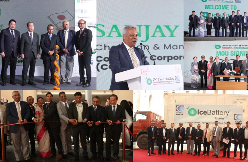 NEXT Gen Home 30 IceBattery® Rail and Land Cold Chain Technology Launched in New Delhi,Strengthening Indo-Japan Cooperation in Sustainable Logistics