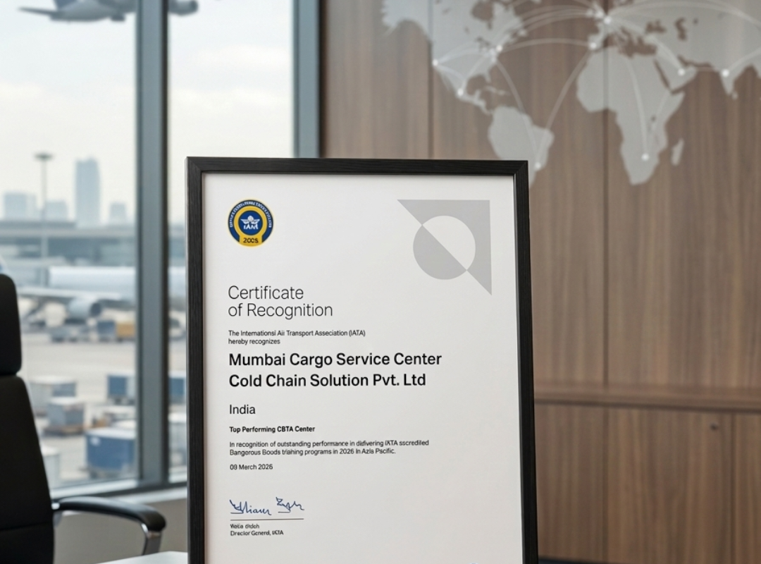 Mumbai Cargo Service Center Cold Chain Solutions Wins IATA Best Performance Award