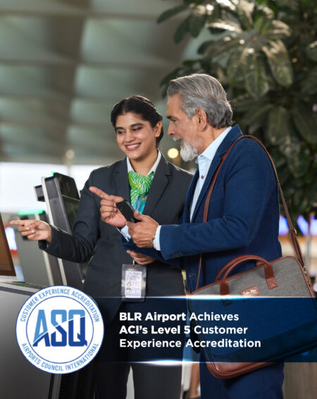 BLR Airport Earns ACI's Top Level 5 Customer Experience Accreditation
