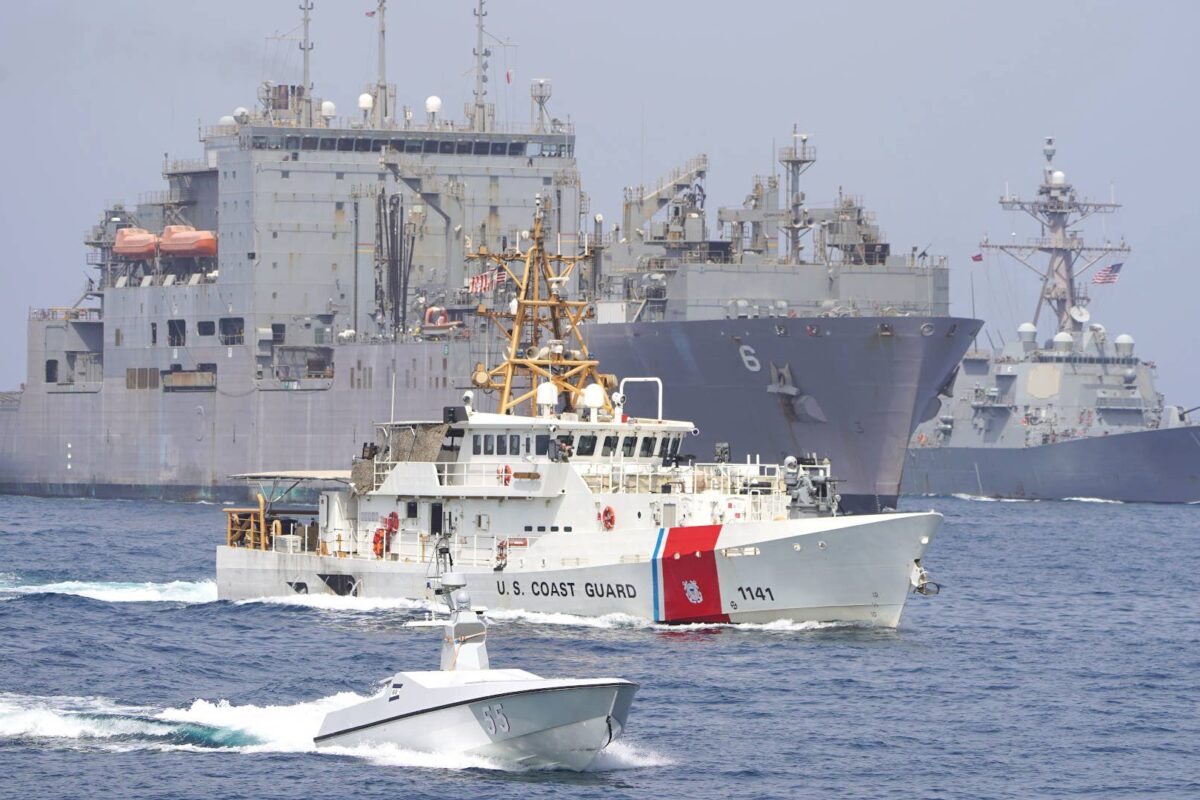 US Navy escorts vessels through Strait of Hormuz
