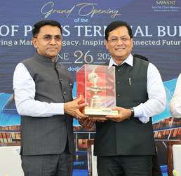 Shri Sarbananda  Sonowal Opens Goa's New Captain of Ports Terminal Building
