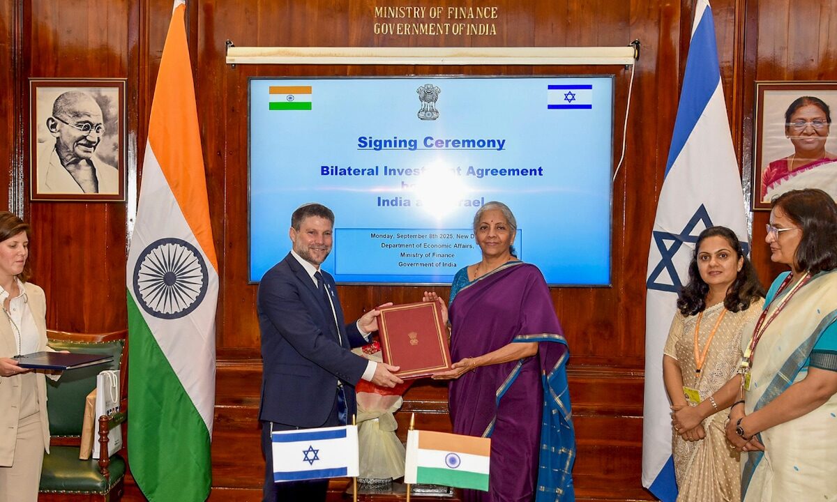 India-Israel Bilateral Investment Agreement Enters Into Force