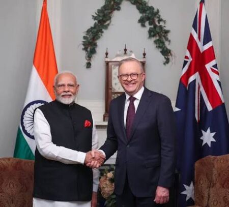 Modi and Albanese Address Australia-India CEOs Forum in Melbourne