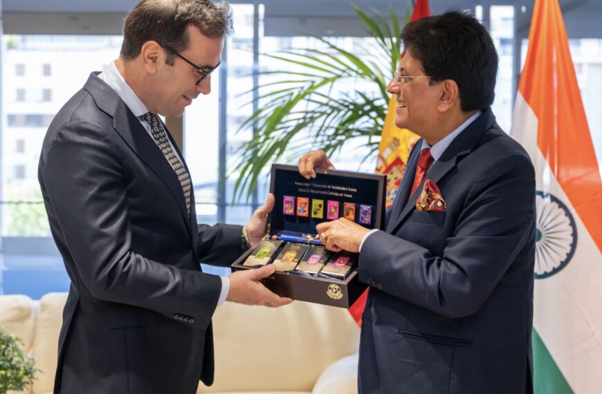 Shri Piyush Goyal Holds High-Level Talks in Spain to Deepen Trade Ties