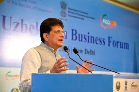 Goyal Calls for Doubling India-Uzbekistan Trade in Three Years
