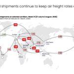 Air cargo spot rates ease in July: Xeneta