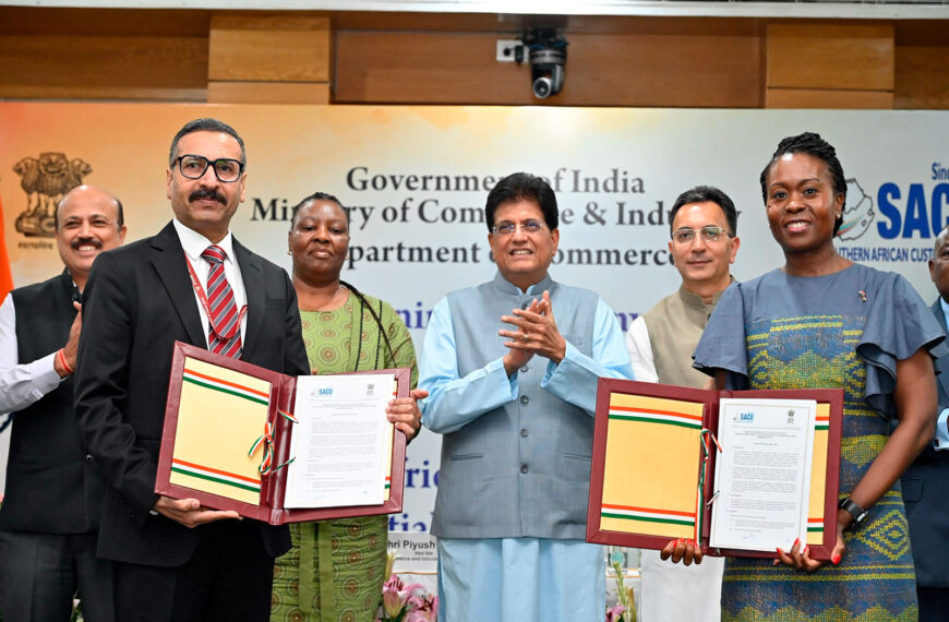 India and SACU Sign ToR to Begin PTA Negotiations