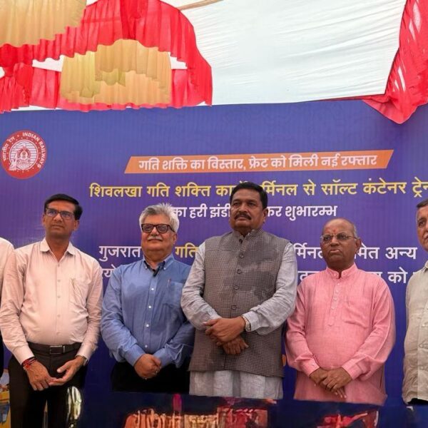 Railway Minister Flags off Bulk Tiles Train at WCIL’s Morbi Terminal