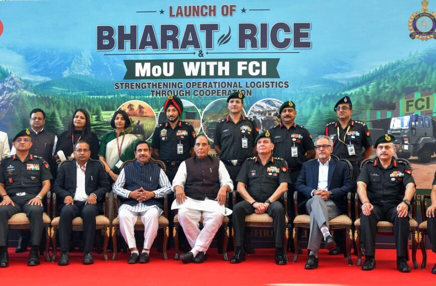 Army Launches ‘Bharat Rice’ for Defence Personnel, Signs MoU with FCI