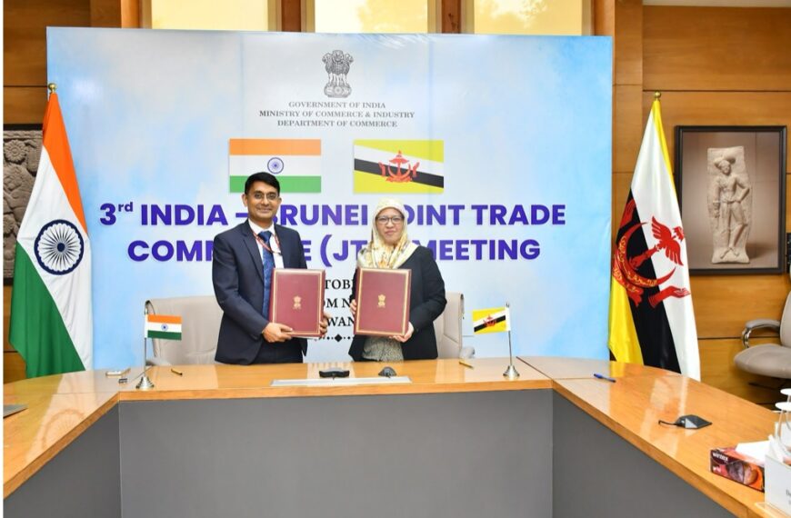 India and Brunei Examine Trade Ties at Third Joint Trade Committee Meeting