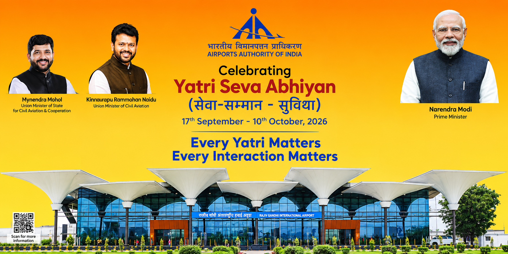 Airports Wrap Up 24-Day Yatri Seva Abhiyan on 10 October